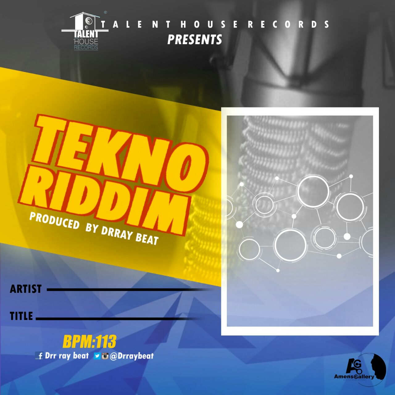 Dr Ray beat - Tekno Riddim (Free Instrumentals)Prod by drraybeat