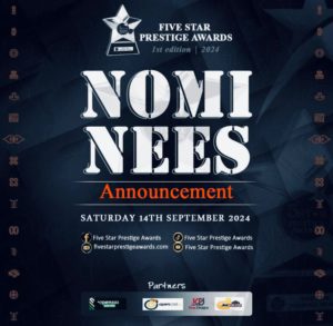 FIVE STAR PRESTIGE AWARDS ANNOUNCES NOMINEES FOR THE MAIDEN EDITION